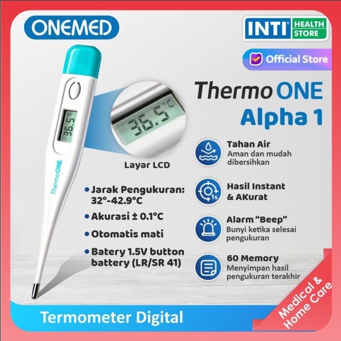 ONEMED Thermometer ThermoOne Alpha 1 Termometer Digital Kaku