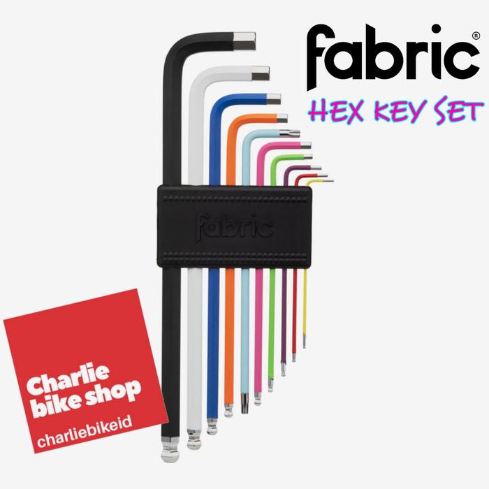 Kunci L FABRIC HEX KEY SET - 10-piece colour coded key set