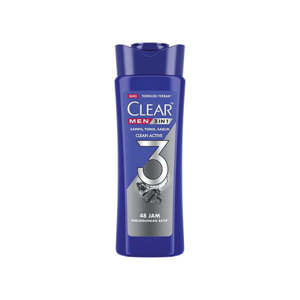 CLEAR MAN 3IN1 ACTIVE CLEAN BTL 160ML