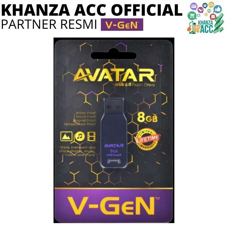 FLASHDISK VGEN AVATAR 8GB USB 2.0 FLASHDRIVE