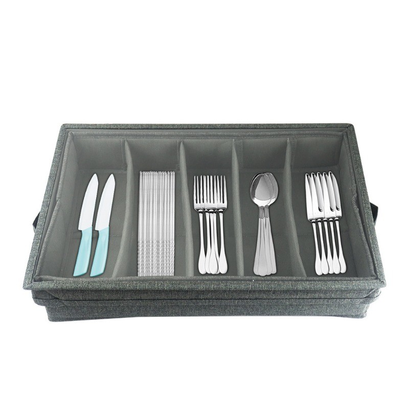 BEST SELLER Tableware storage box, adjustable separator, knife storage box, Tableware storage box