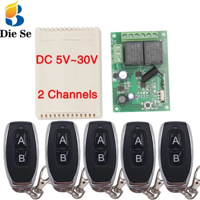 433Mhz RF Remote Control Circuit Universal Wireless Switch DC 5V 12V