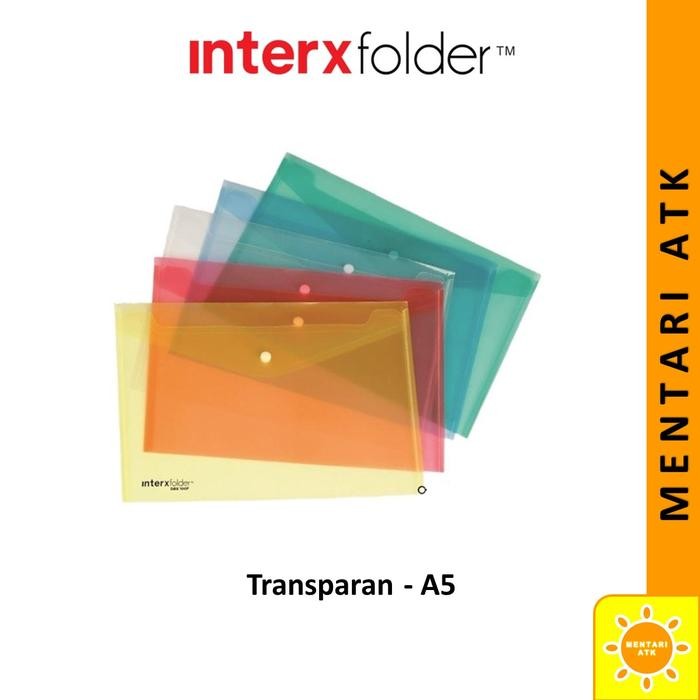 PREMIUM Map Kancing A5 Transparan Interxfolder