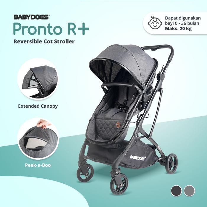 Babydoes Stroller Ch 2252 Pronto R+ Reversible Cot Stroller