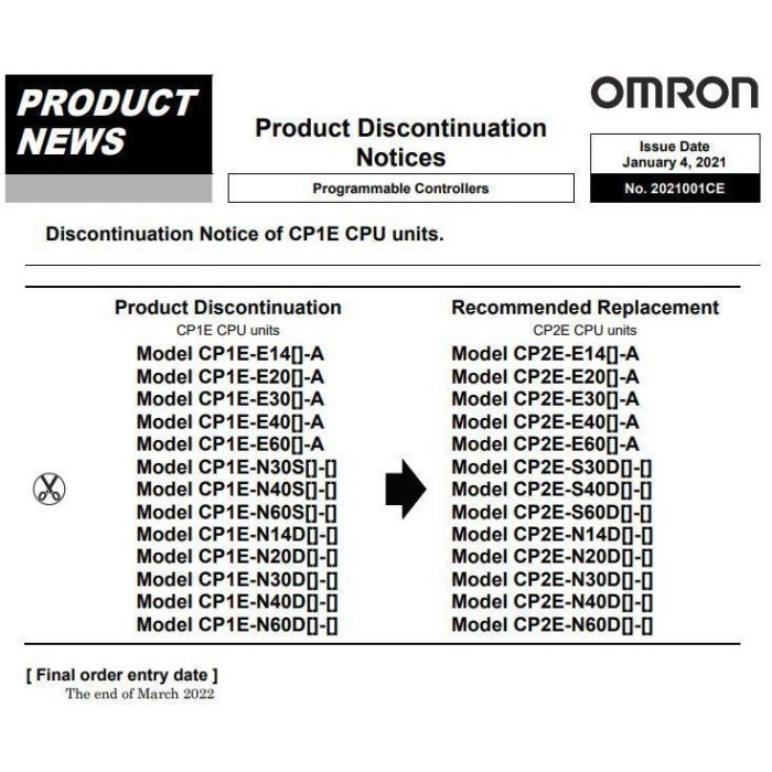 OMRON PLC CP1E-E30SDR-A BERKUALITAS