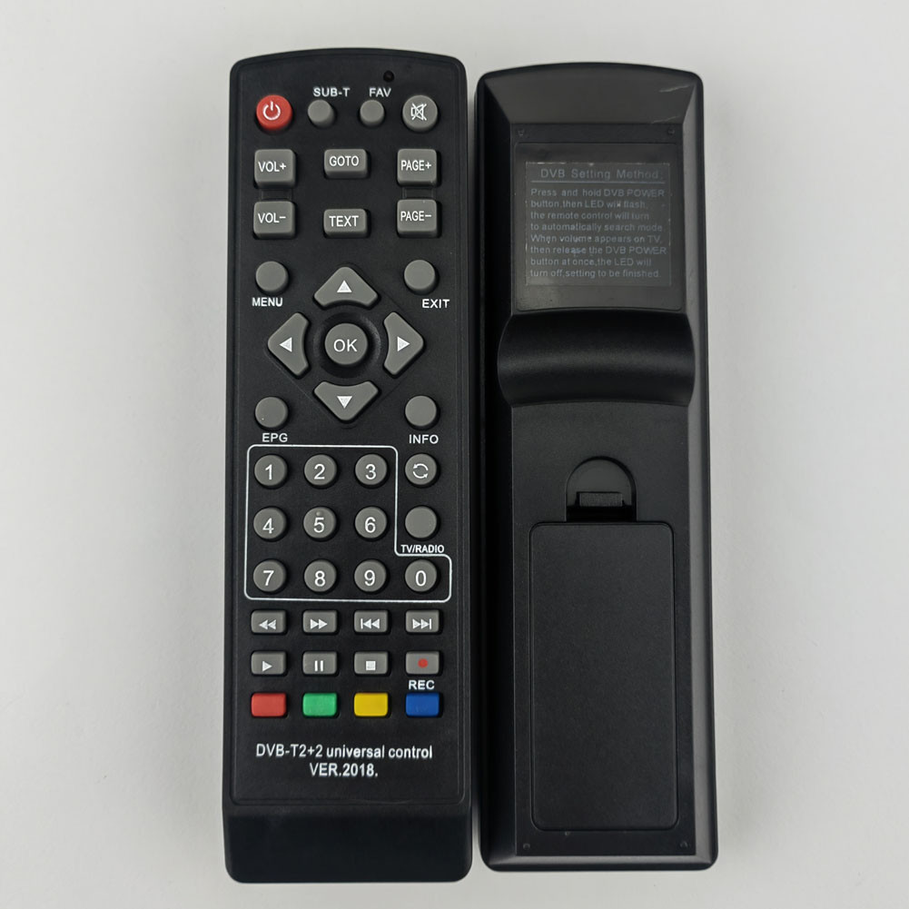 Universal Remote Control Battery Powered TV Box Remote Control Remote Controller Replacement Remote Control for TV DVB-T.2+2