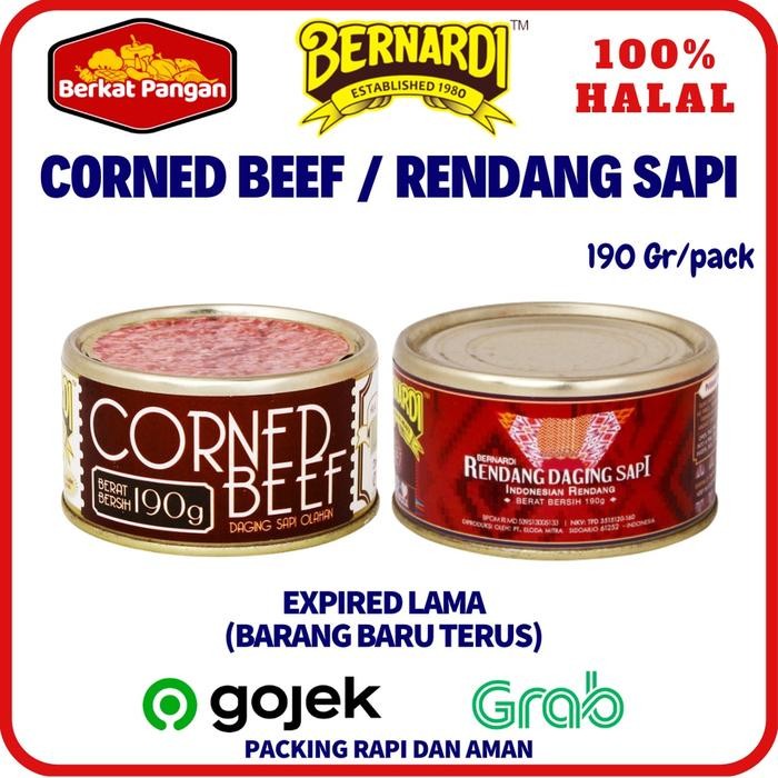 Bernardi Corned Beef Ornet Daging Api Rendang Daging Api 190 Gr
