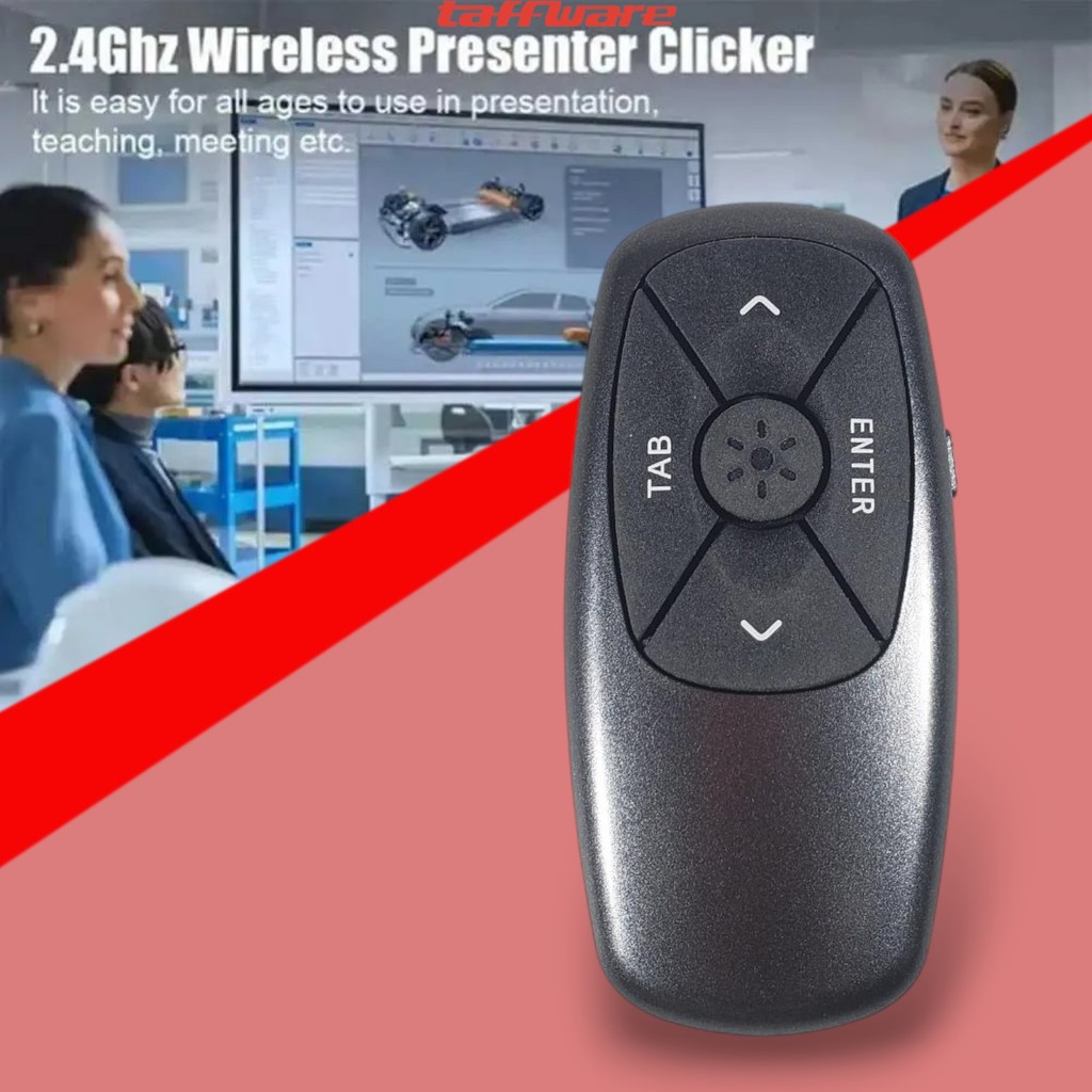 Taffware Wireless Laser Pointer Presenter Red 2.4GHz - DSIT011