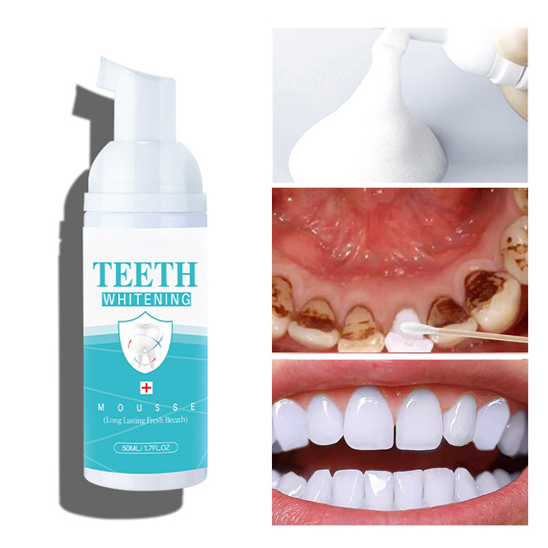 Teeth Whitening Mousse Toothpaste Dental Bleaching Deep Cleaning
