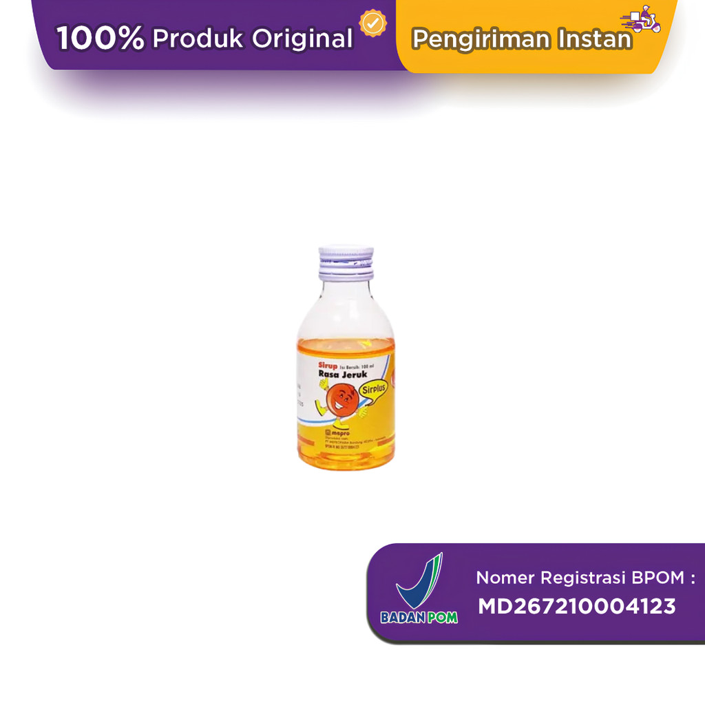 Sirplus Sirup Rasa Jeruk 100 ml