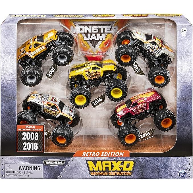 Monster Jam, Official Retro Edition Max-D 5-Pack