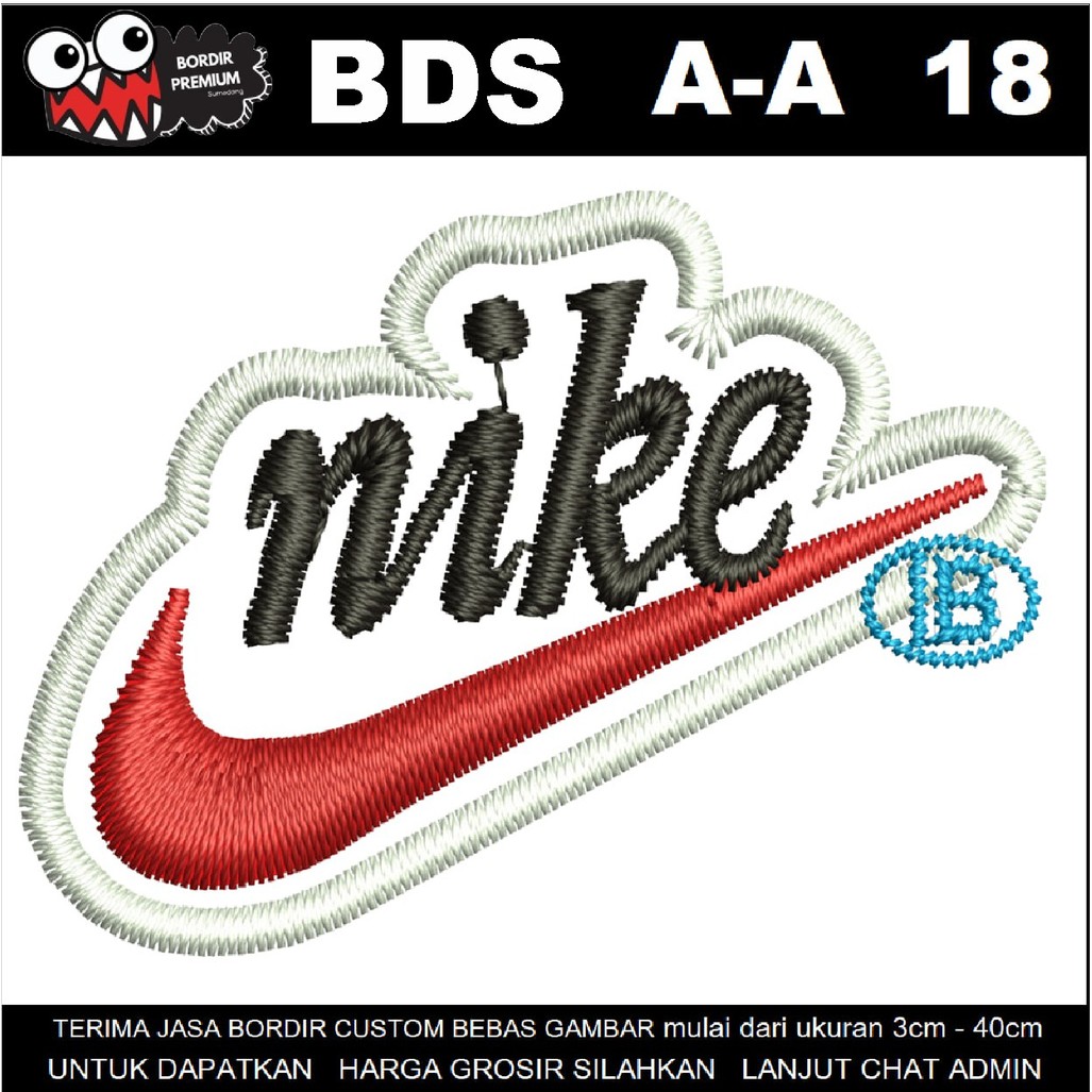 A-A18 EMBLEM PATCH BORDIR SUPER PREMIUM - BDS