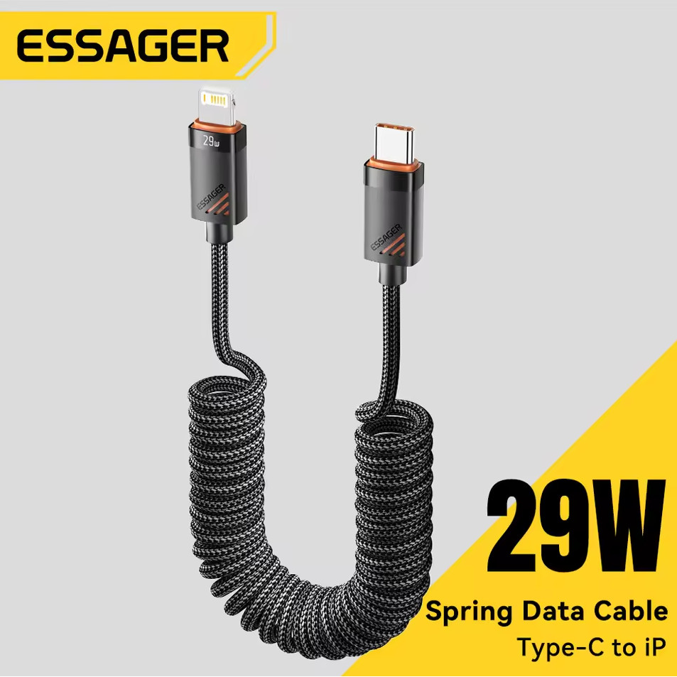 Kabel Data Spring USB Type C to Lightning Fast Charging PD 29W - EXCTL-CY01