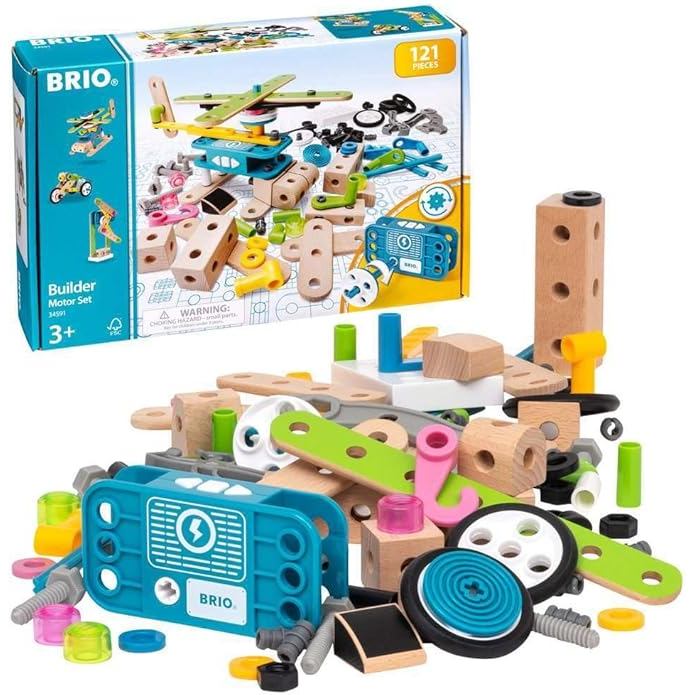BRIO Builder 34591 - Builder Motor Set - 120 Piece Construction