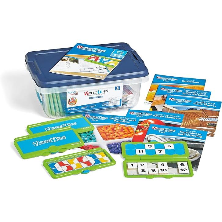 hand2mind VersaTiles Math Classroom Set for Grade 4,