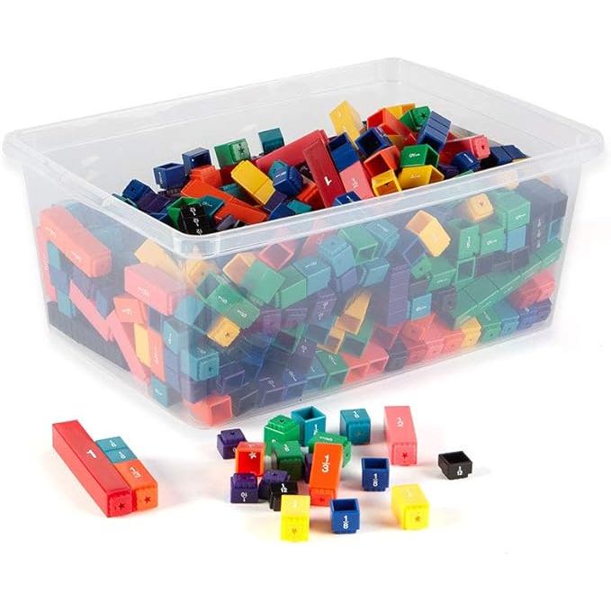 hand2mind Rainbow Fraction Tower Cubes