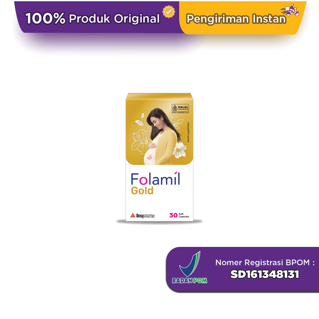 Folamil Gold 30 Kapsul - Halodoc