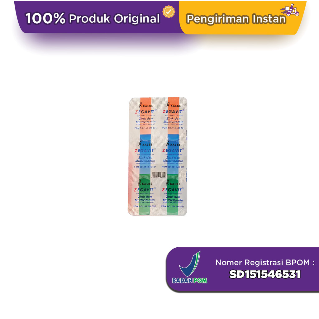 Zegavit 6 Kaplet - Halodoc Farma