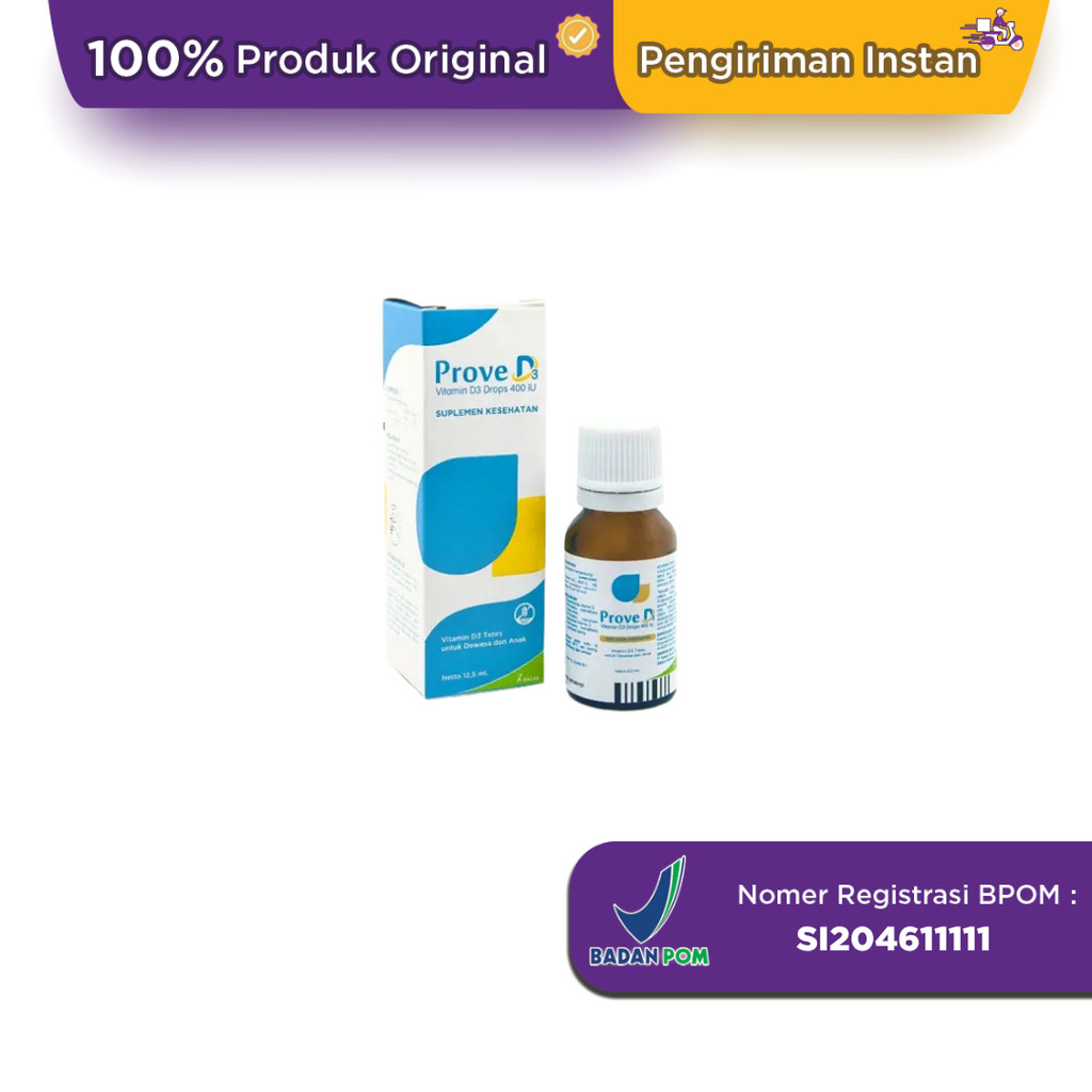 Prove D3 Drops 12.5 ml - Halodoc