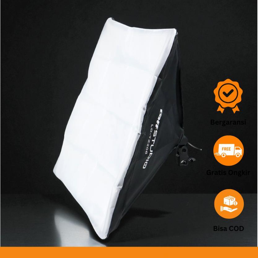 TaffSTUDIO Payung Lighting Softbox Reflektor 50x50cm E27 Single Socket - LD-TZ206