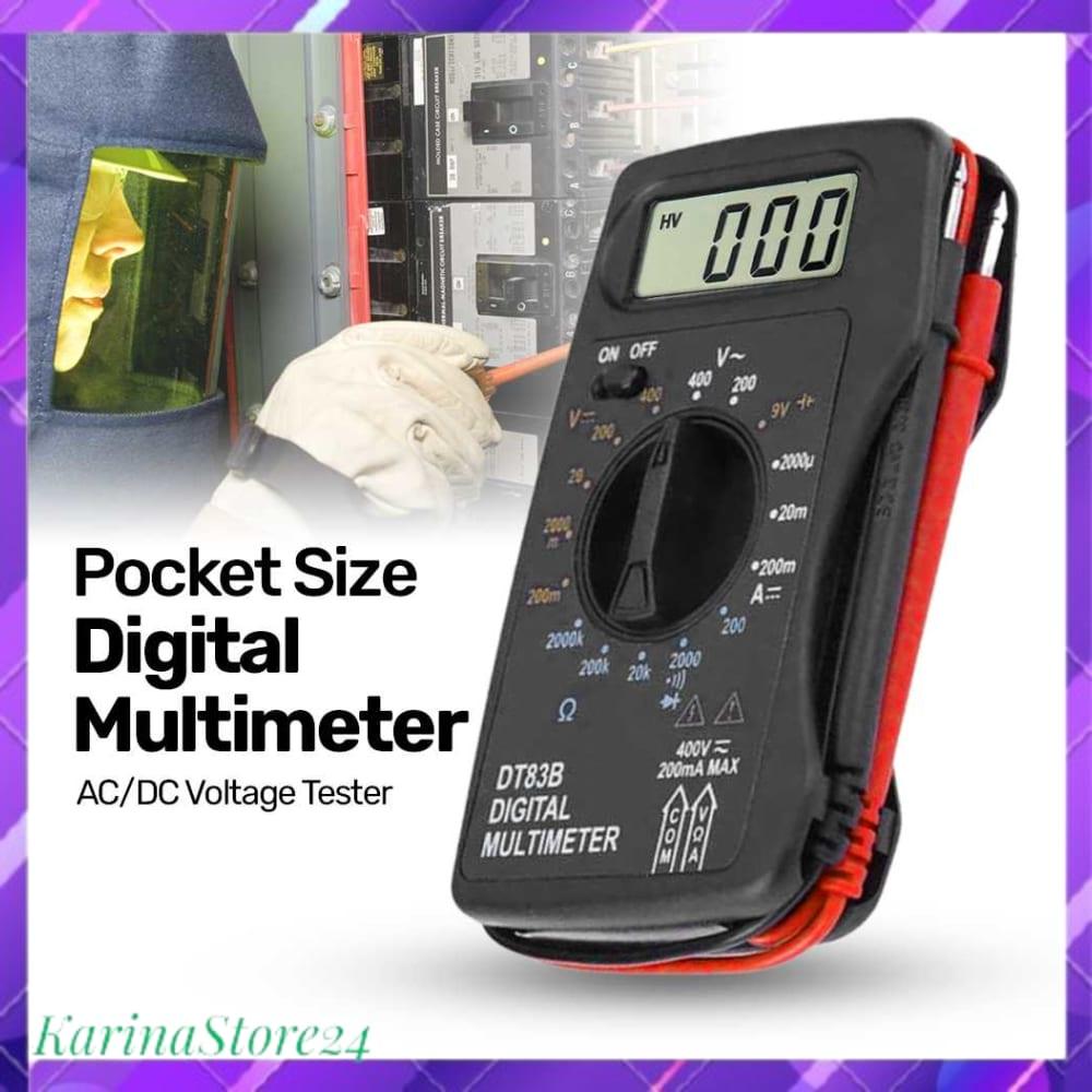 Pocket Size Digital Multimeter AC/DC Voltage Tester - DT83B
