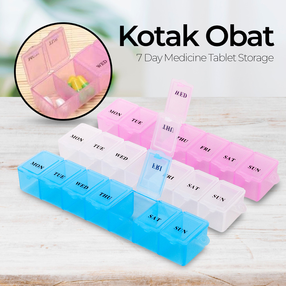 devcust - Kotak Obat 7 Day Medicine Tablet Storage - MS01