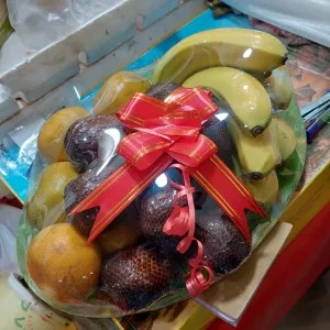 parcel buah meja piring melamine