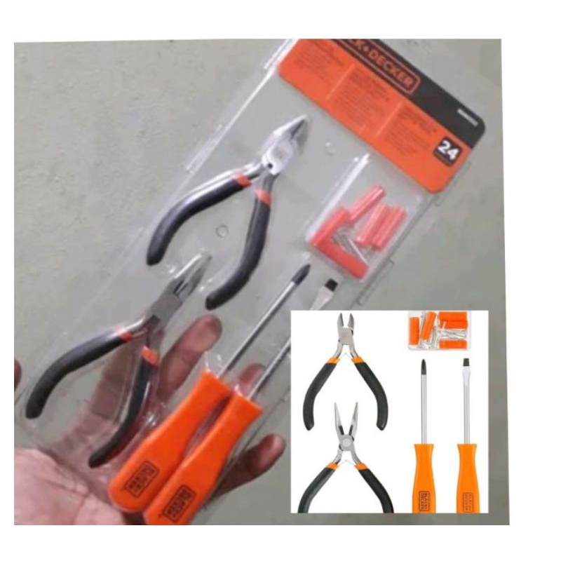 BD80332-B1 Tools Set 24 Pcs Tool Kit Black Decker