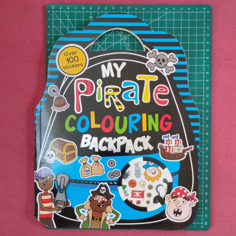 my pirate colouring backpack