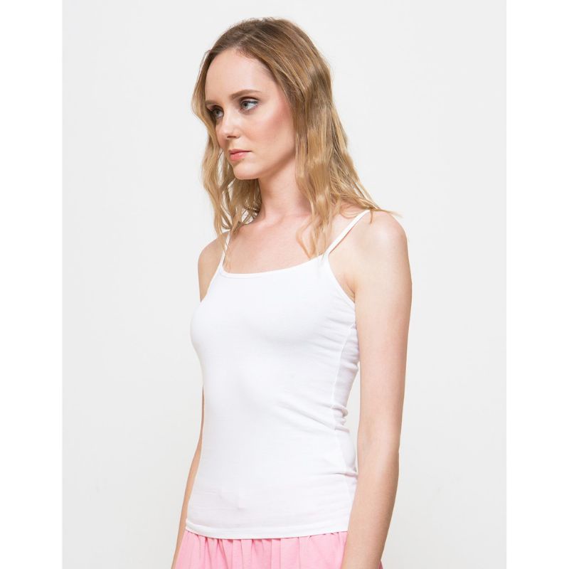 Nevada Basic Tank Top Wanita Putih