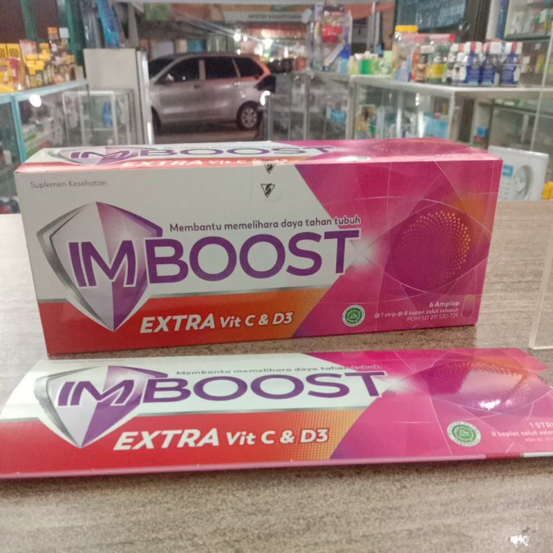 Imboost Extra Vit C & D3 (1 strip@8 kaplet)