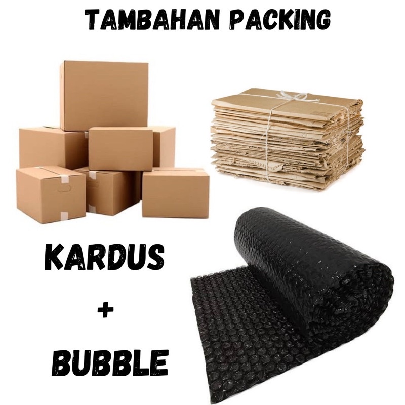 Extra Packing Bubble Wrap + Kardus Box