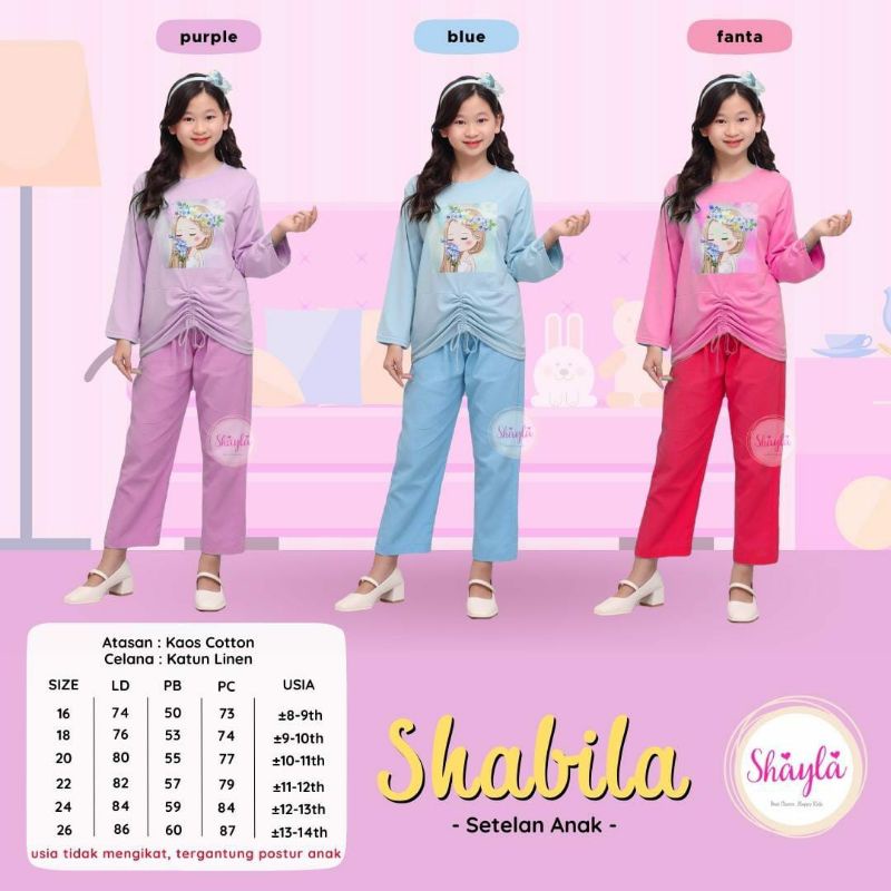 Shabila || setelan anak