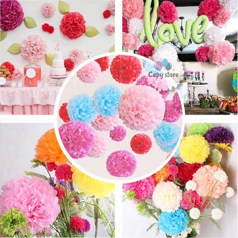 Tissue Pompom / Pompom Lertas 20cm