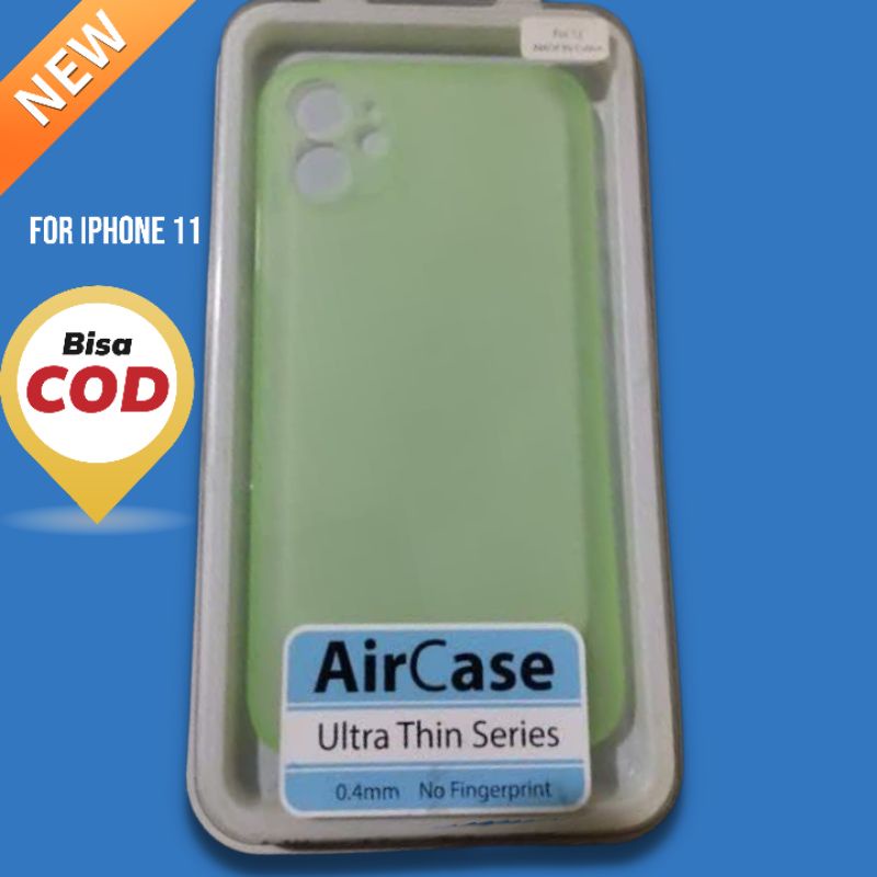 Ultra thin case iphone 11 warna grey