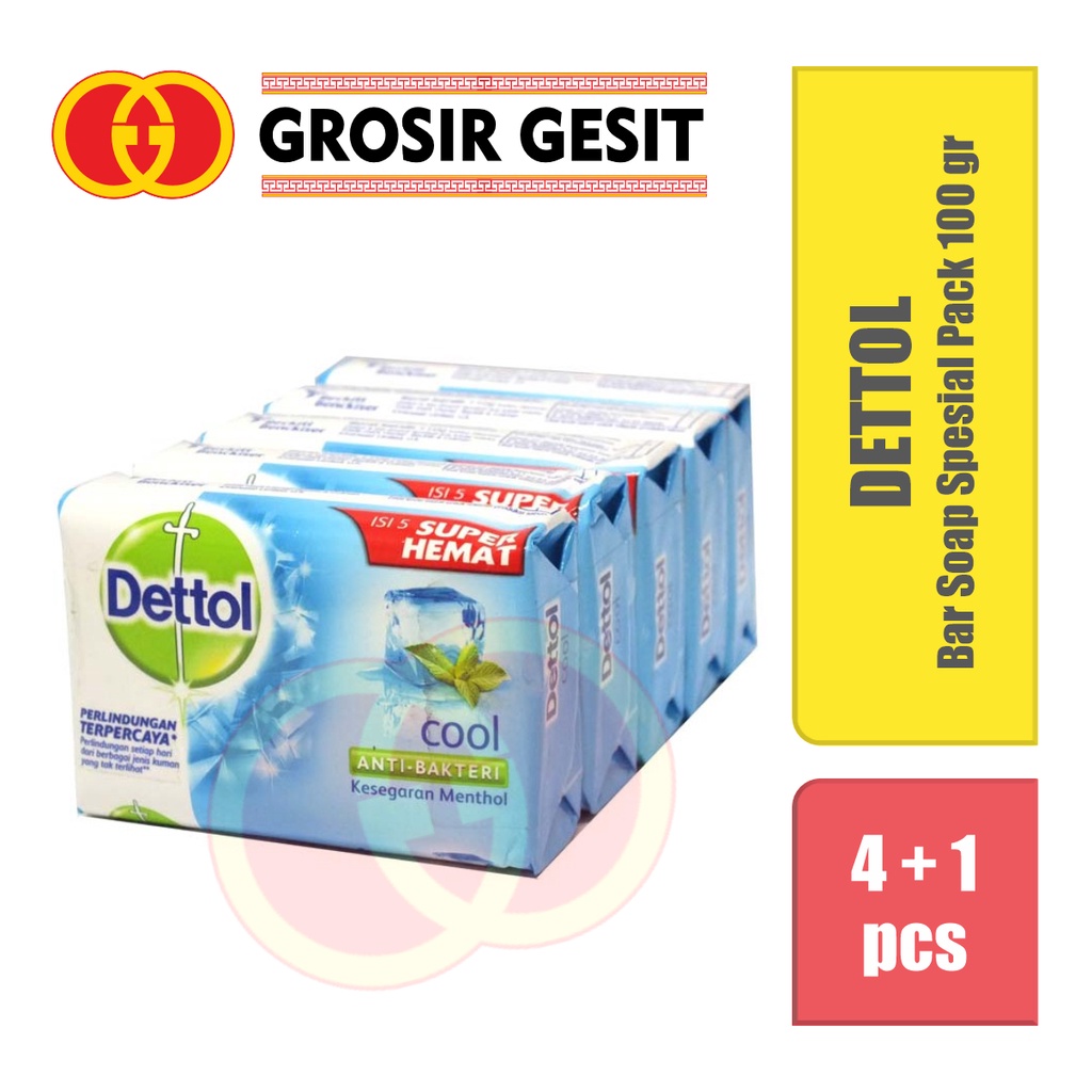 Dettol Bar Soap 100 gr (4 + 1)