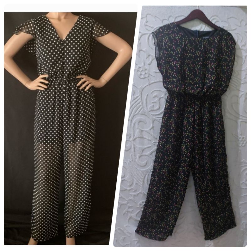 Enfocus Studio Flower Black Jumpsuit