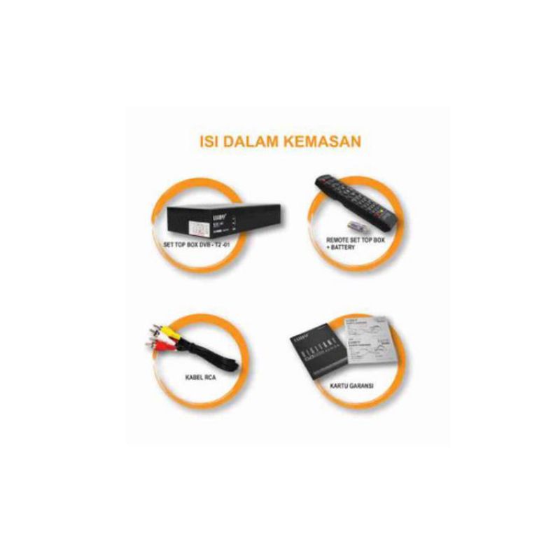 Set Top Box Luby DVB-T2-01 Type STB01