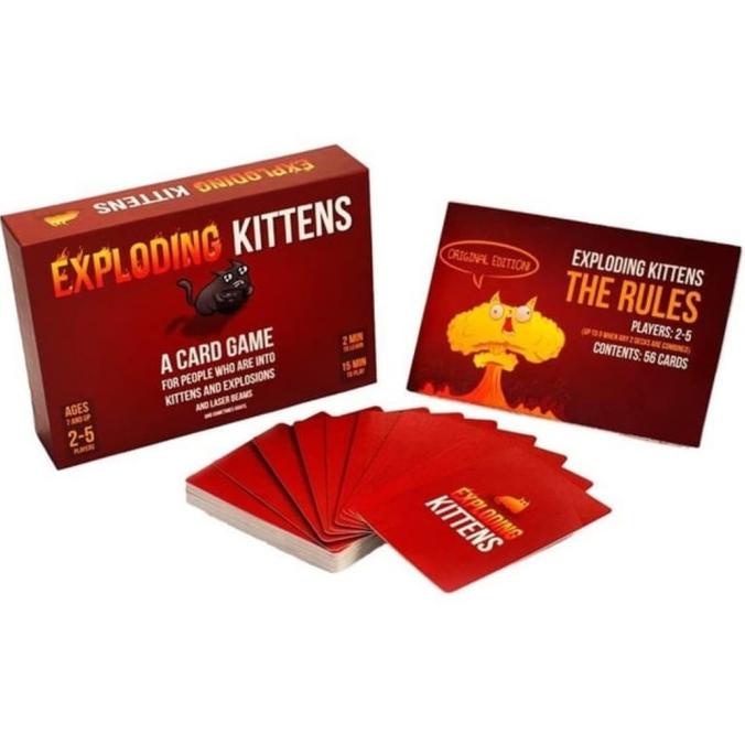 Exploding Kitten - Red Box Board Game Card Game Mainan Kartu