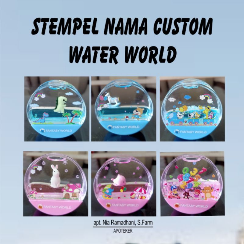 Stempel Nama Custom Water World