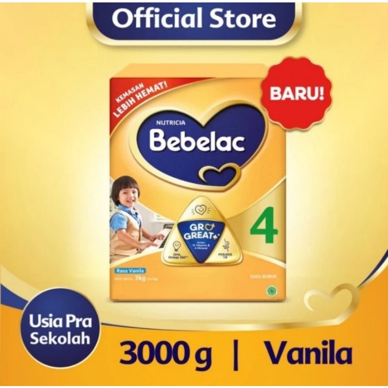 BEBELAC 4 VANILA/MADU 3000G