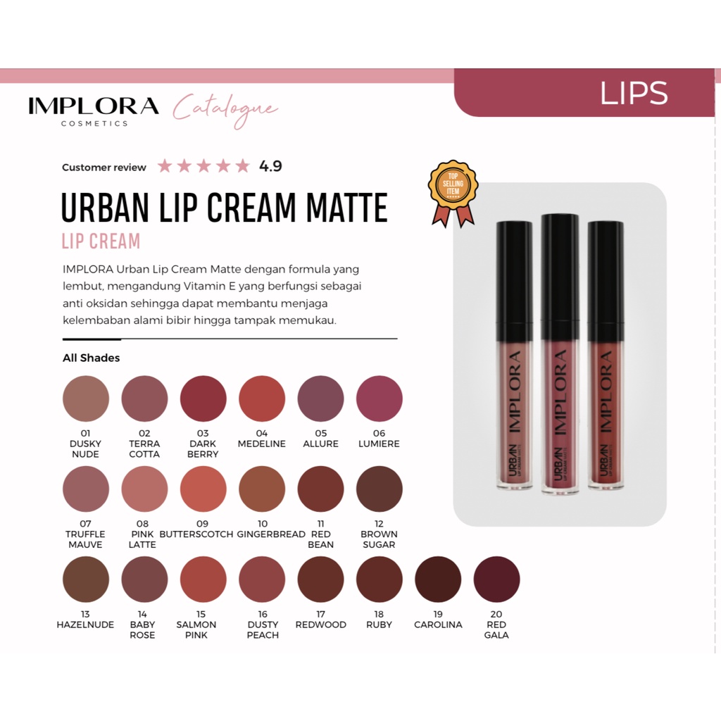 IMPLORA URBAN LIP CREAM MATTE