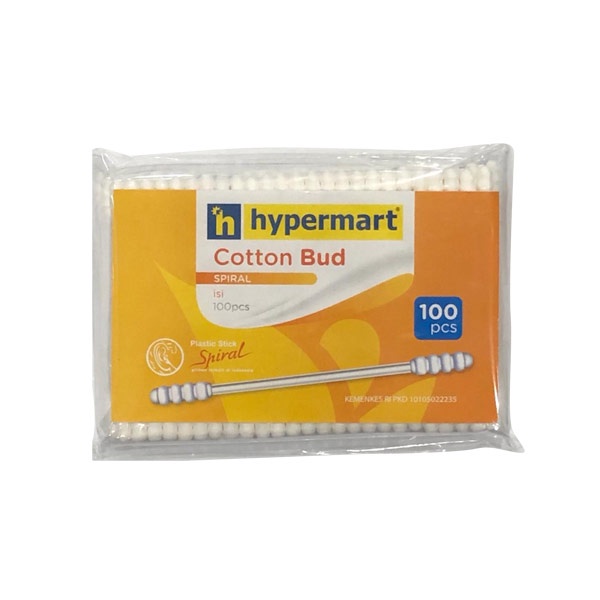 VALUE PLUS COTTON BUDS SPIRAL 100 PCS - HYPERMART