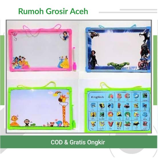 {ACEH} Papan Tulis Mini 16x20cm RANDOM