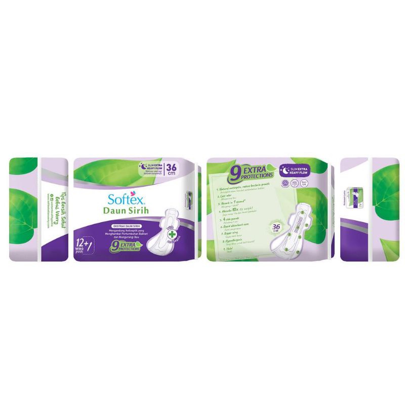 softex  Daun sirih 36cm wing 12+1
