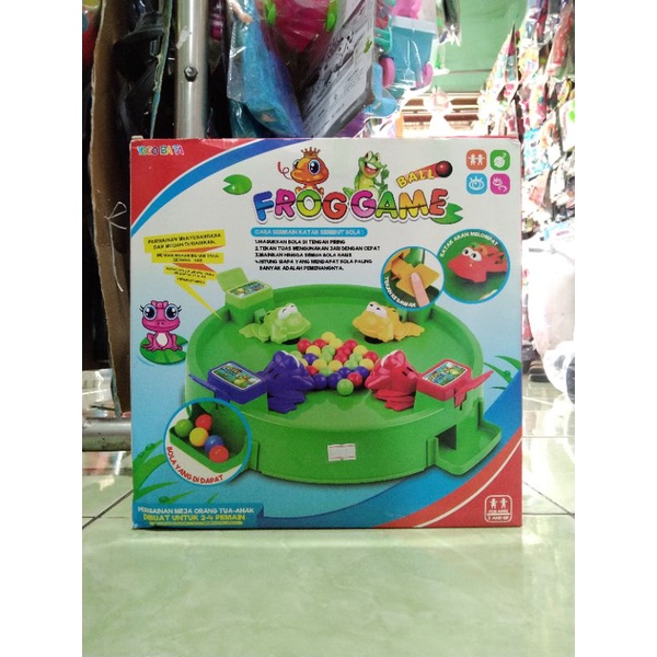 mainan anak hungry frog 4 player