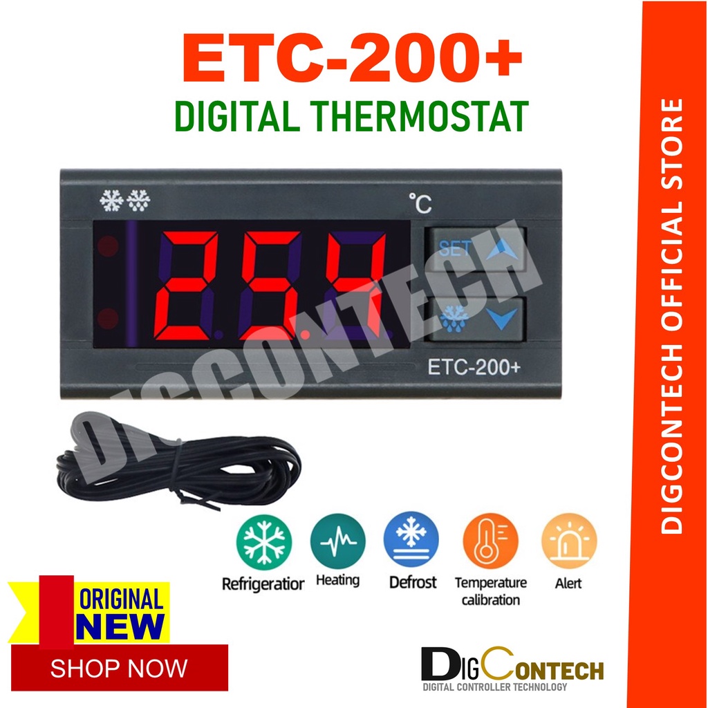 ETC Digit Thermostat Temperature Controller ETC-200 plus 220Vac