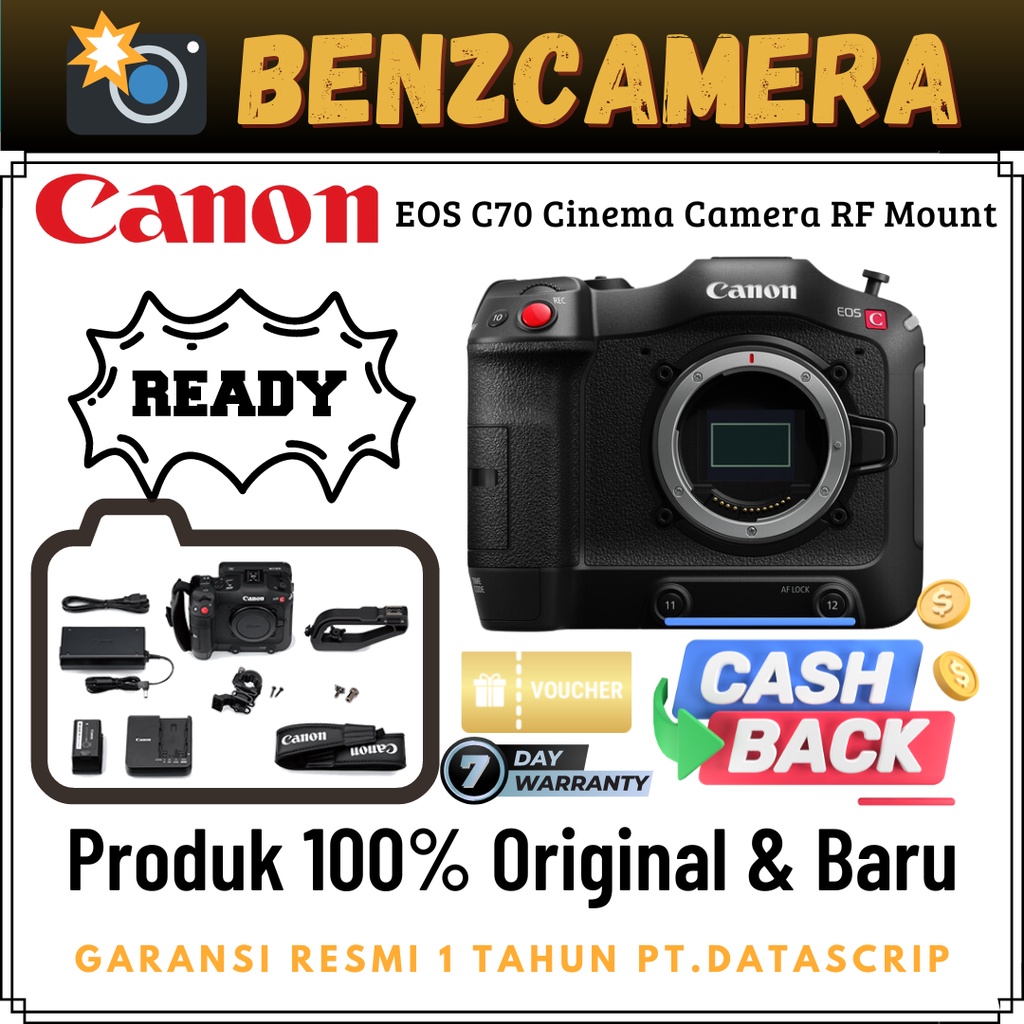 Canon EOS C70 Cinema Camera RF Mount
