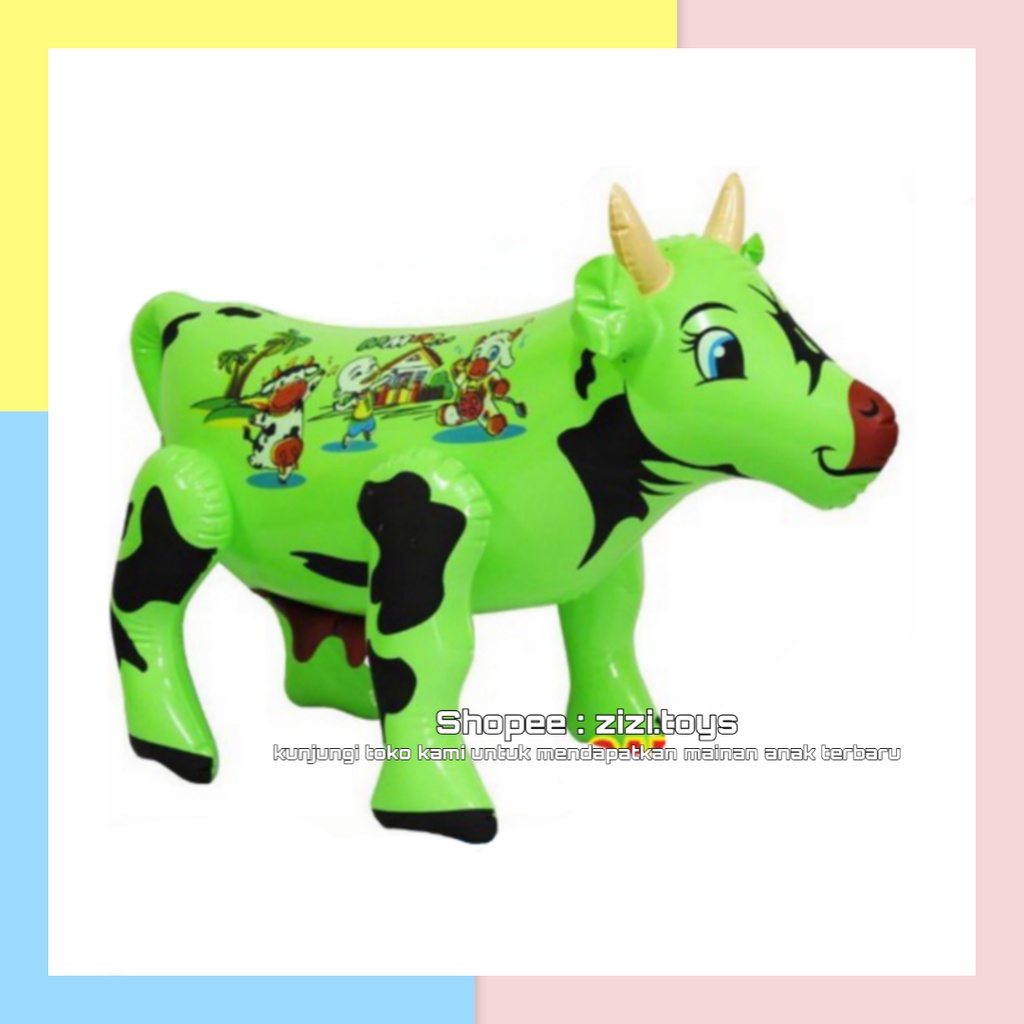 Balon tiupan PVC Sapi