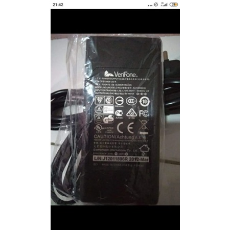 Adaptor 9v 4a + Kabel AC Com Merk Verifone